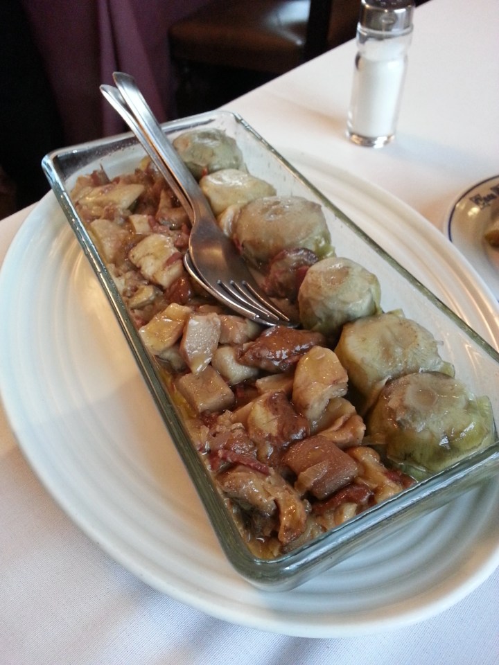 Alcachofas y boletus deliciosos!!