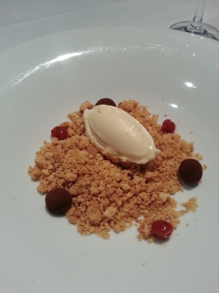 Perrunillas con helado de aguardiente