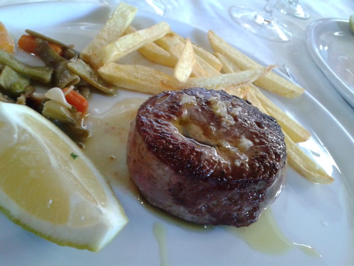 Solomillo con patatas