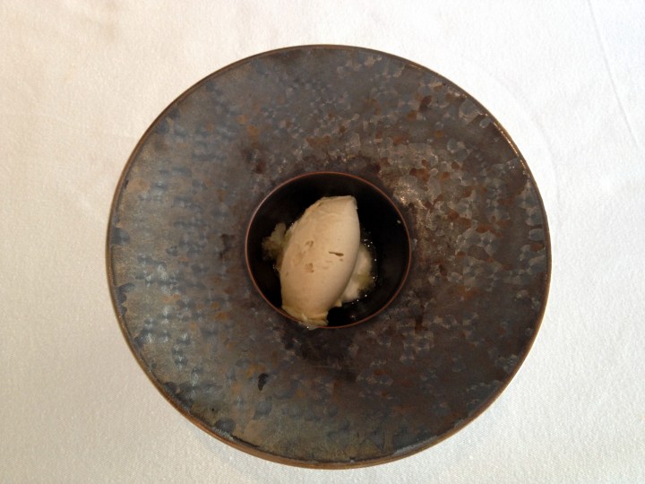 Yogur, hinojo y manzana asada