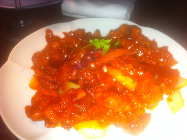 Sweet and sour Duke of Berkshire porkwith pomegranate