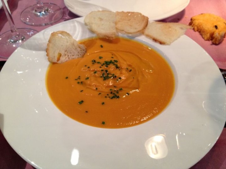 Crema de zanahoria con trufa