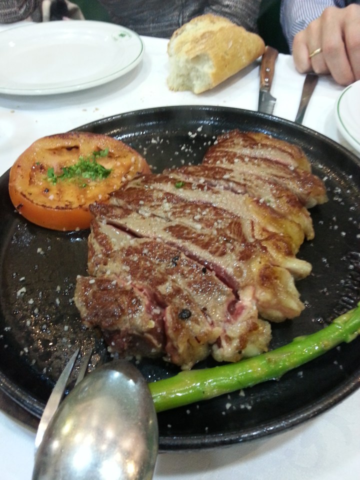 Entrecotte trinchado