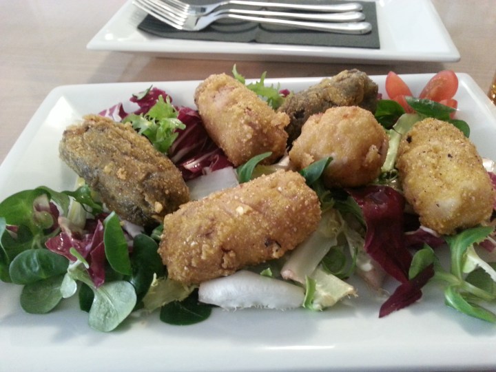 Croquetas variadas en La Inopia