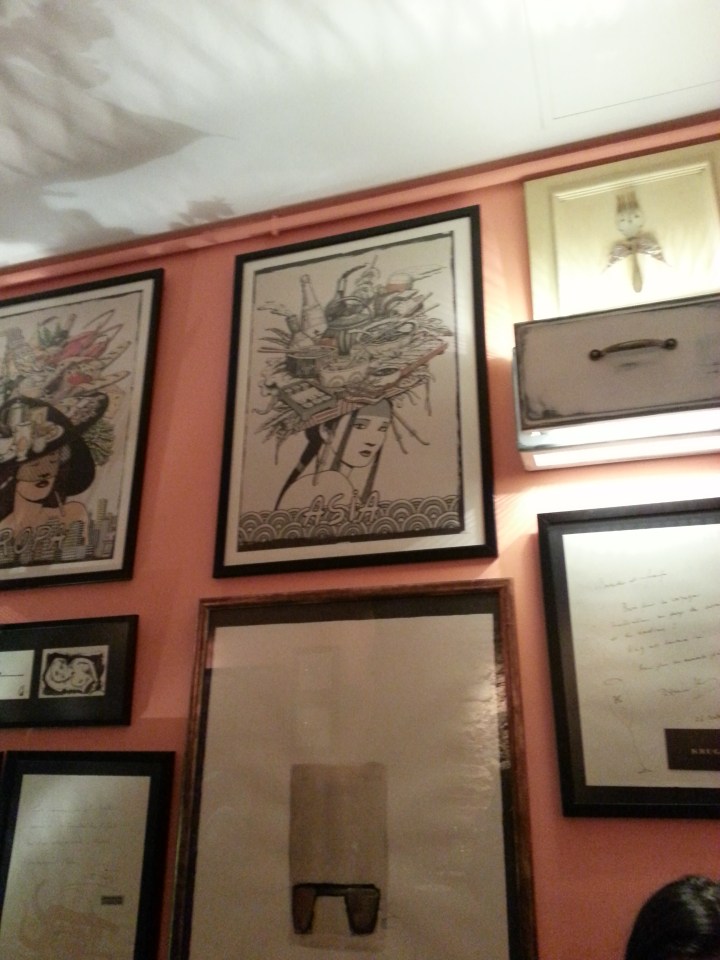 Paredes del salón interior