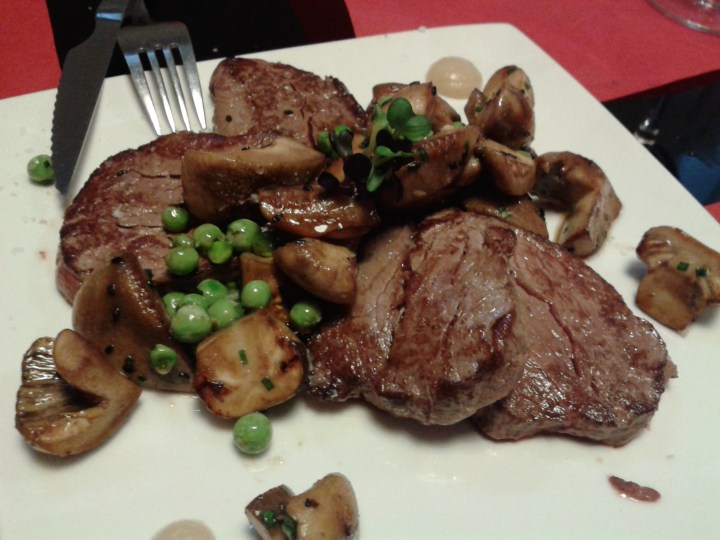 Solomillo con rebozuelo