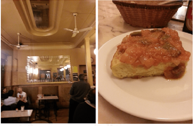 Pincho con pisto en Bodegas El Maño