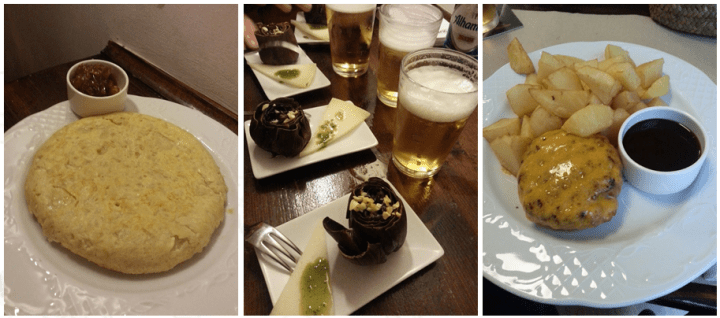 Tortilla y tapas en La Gustava