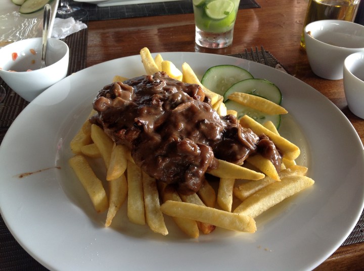 Lomo con champiñones