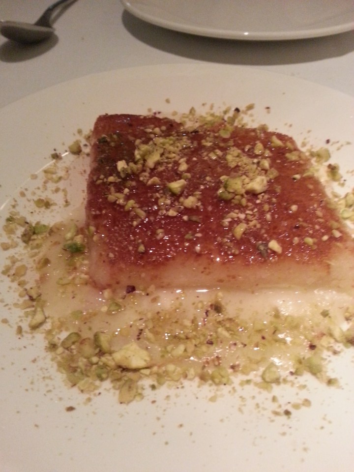 Kenafe: tarta de queso caliente