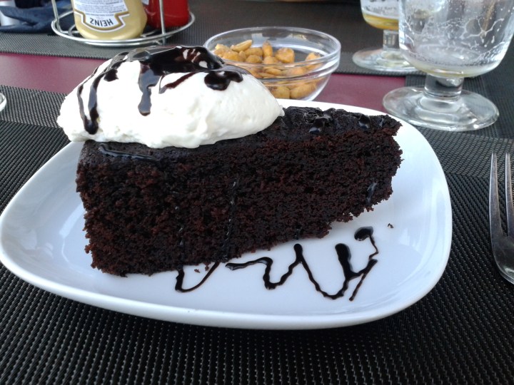 Tarta de cerveza negra