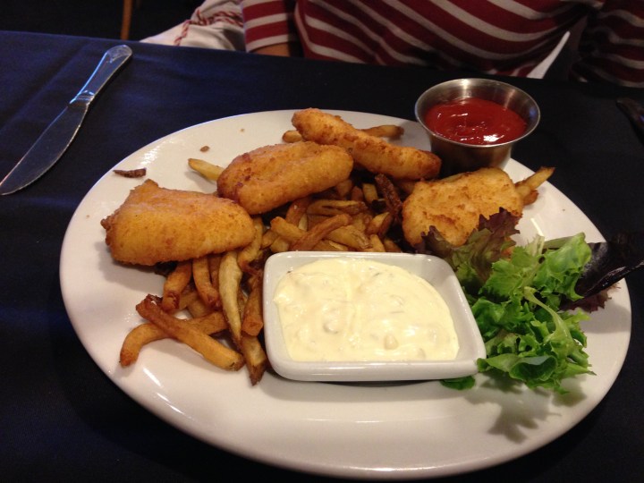 Fish and chips (de halibut)