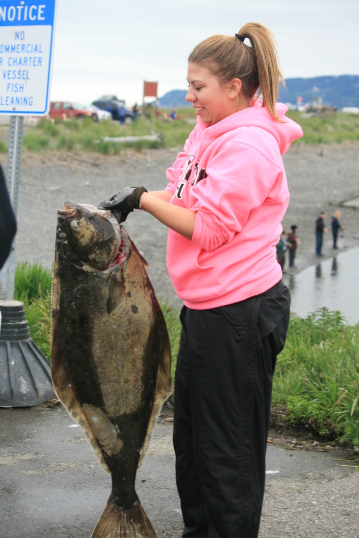 Halibut recién pescado!