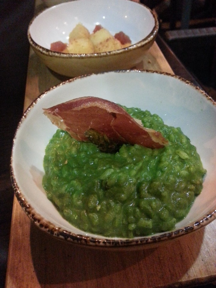 Risotto verde - Restaurante Slow Montecarmelo