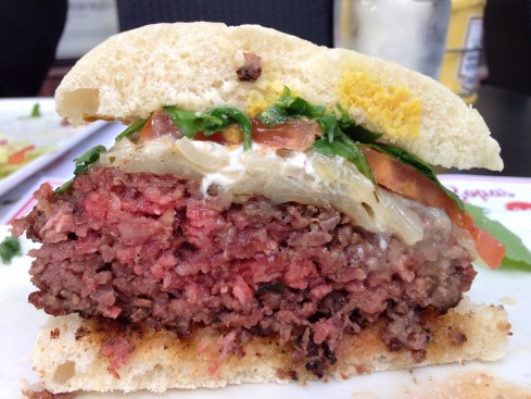 Corte de la hamburguesa