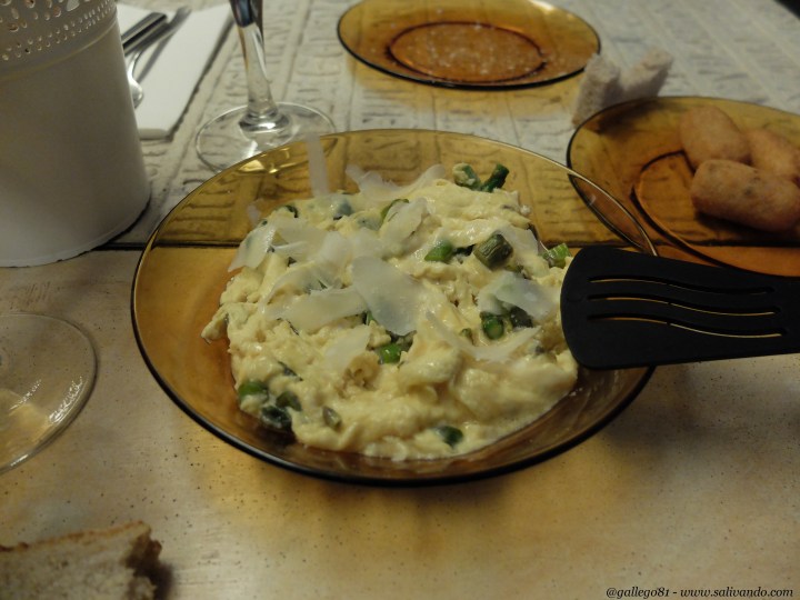 La Granja Rural Food - Revuelto italiano - Huevos, espárragos y parmesano.