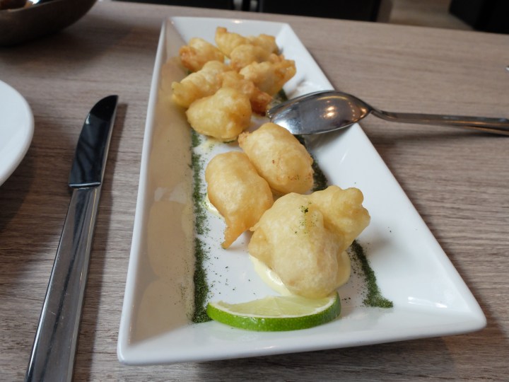 Restaurante Homemade - Bocaditos de rape con alioli de lima