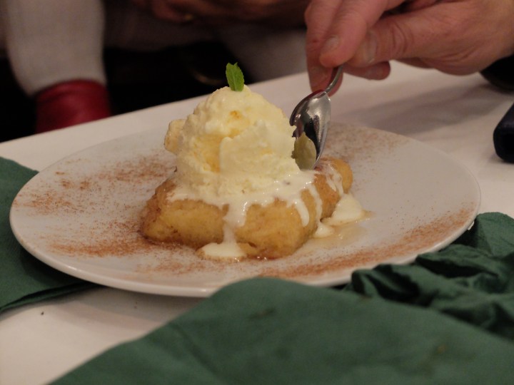 Restaurante El Apartamento - Torrija con helado