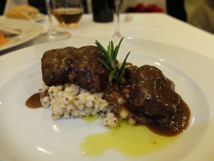 Restaurante The Market Madrid - Carrillera de ibérico al chocolate con cebada