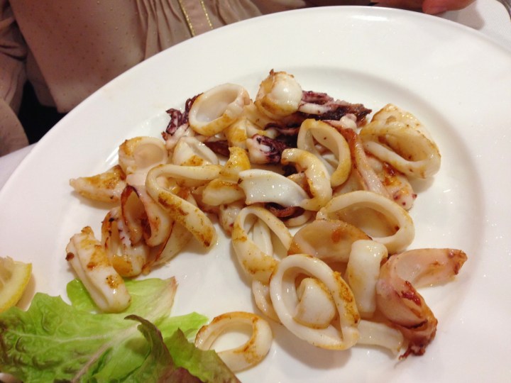 Chipirón a la plancha