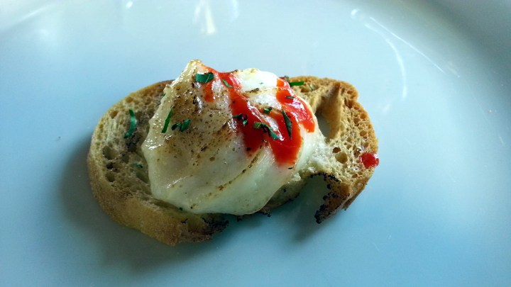 Restaurante La Cabaña de Soto - Aperitivo de brandada de bacalao