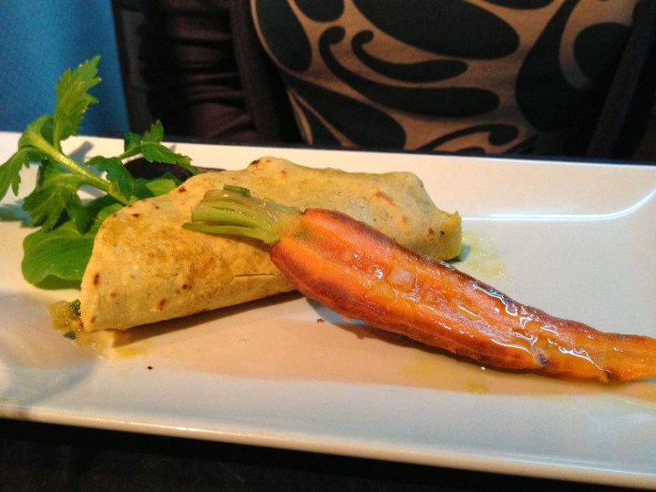 Taco de guacamole y ventresca