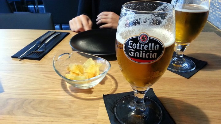 Restaurante Alabaster . Estrella de Galicia