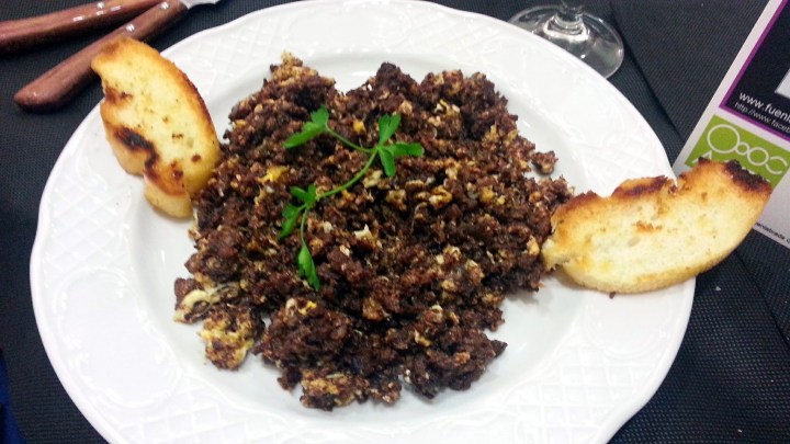 Restaurante Casa Tiburcio - Revuelto de morcilla