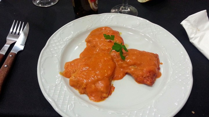 Restaurante Casa Tiburcio - Pimientos de piquillo rellenos de Tiburcio.