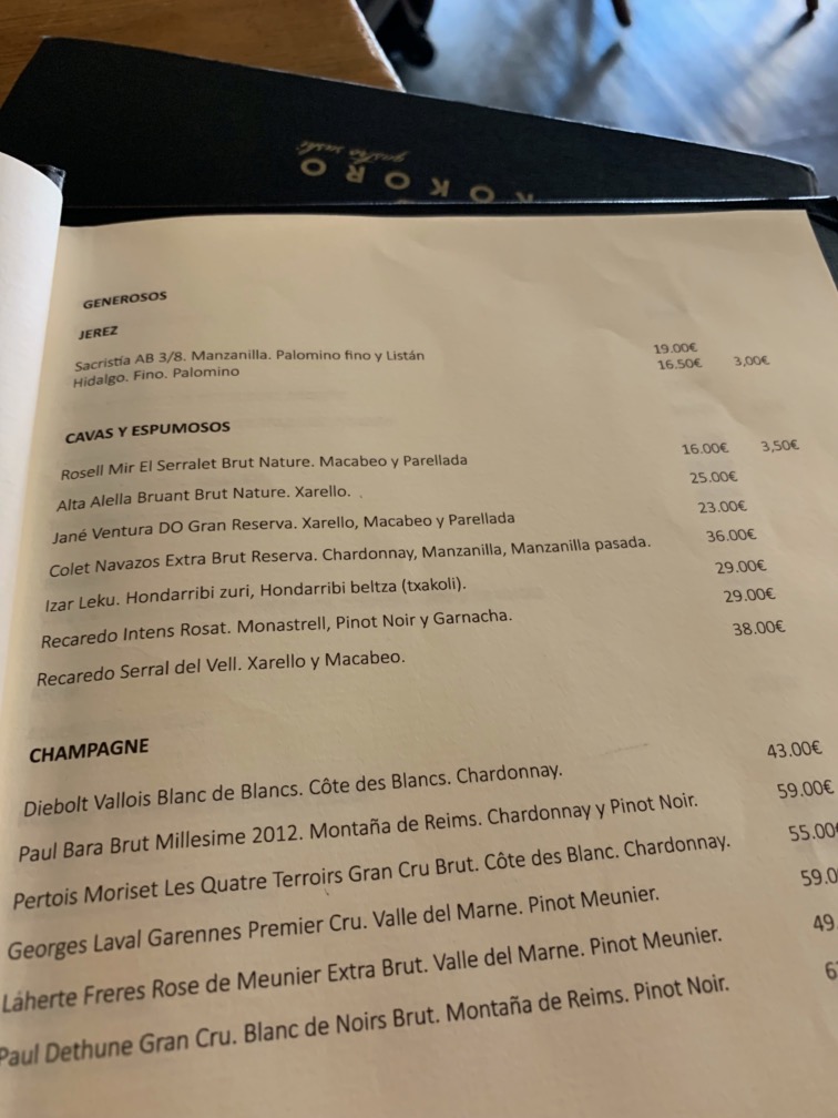 Kokoro Murcia - Carta