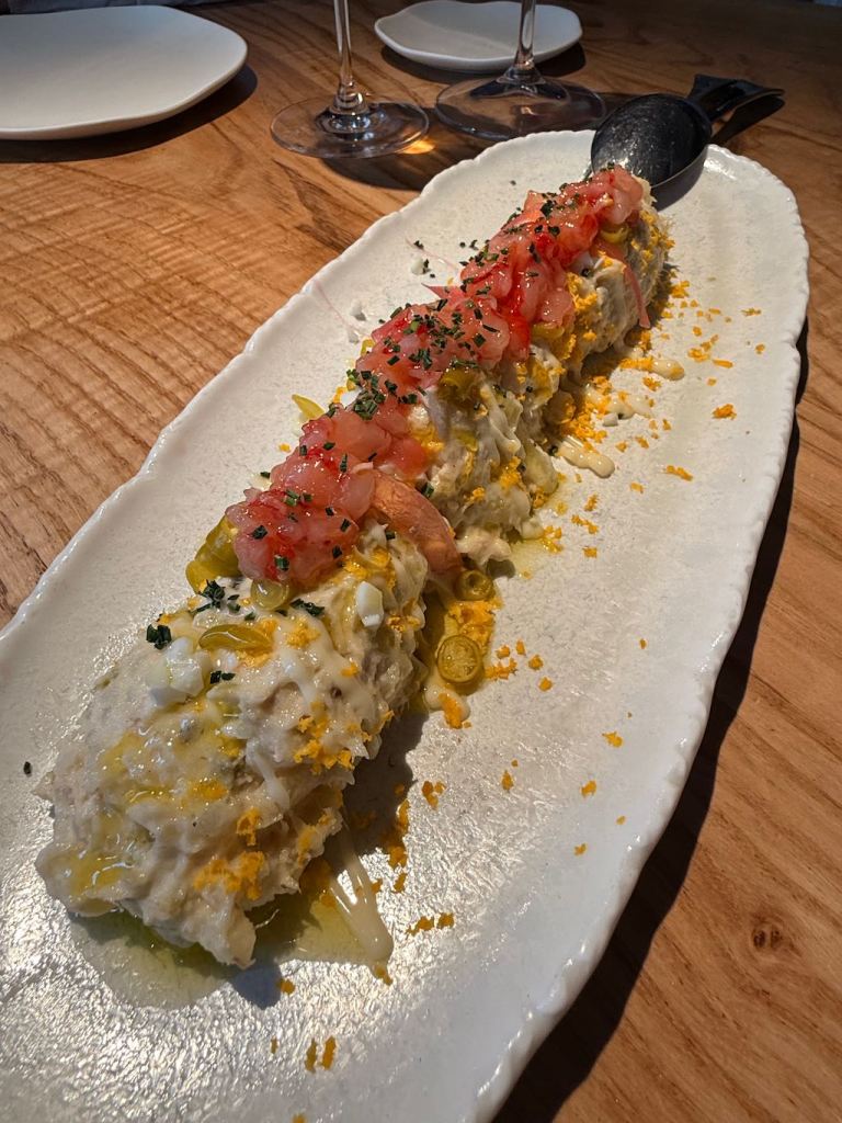 Ensaladilla rusa con carabineros en El Señor Martín Madrid