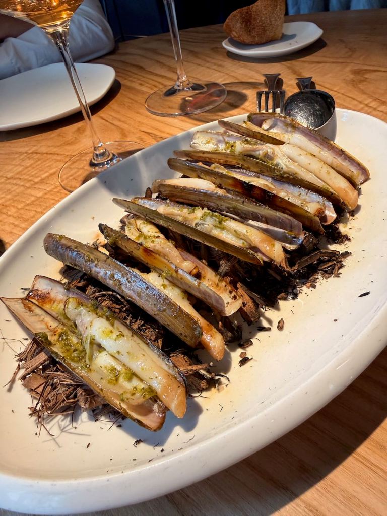 Navajas a la brasa en El Señor Martín Madrid