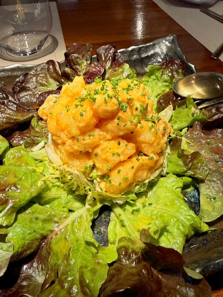 Tempura de langostinos tigre en 99 Sushi Bar